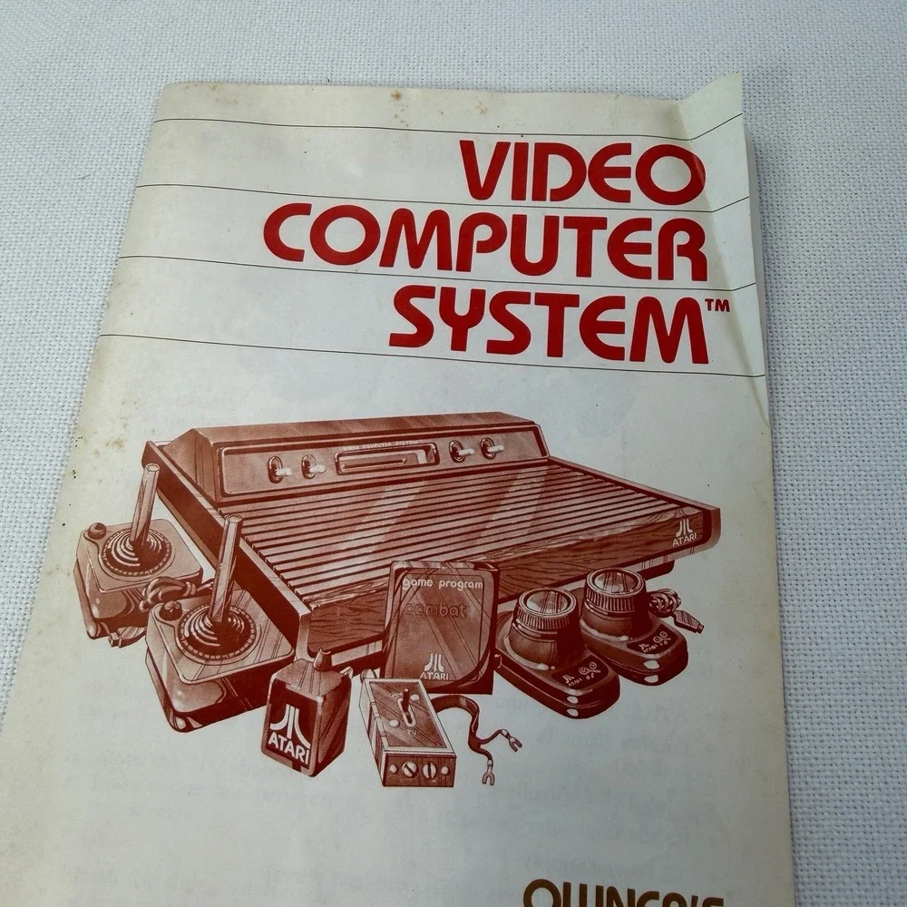 1980‎ Authentic Atari Video Computer System CX2600A Owners Manual Used